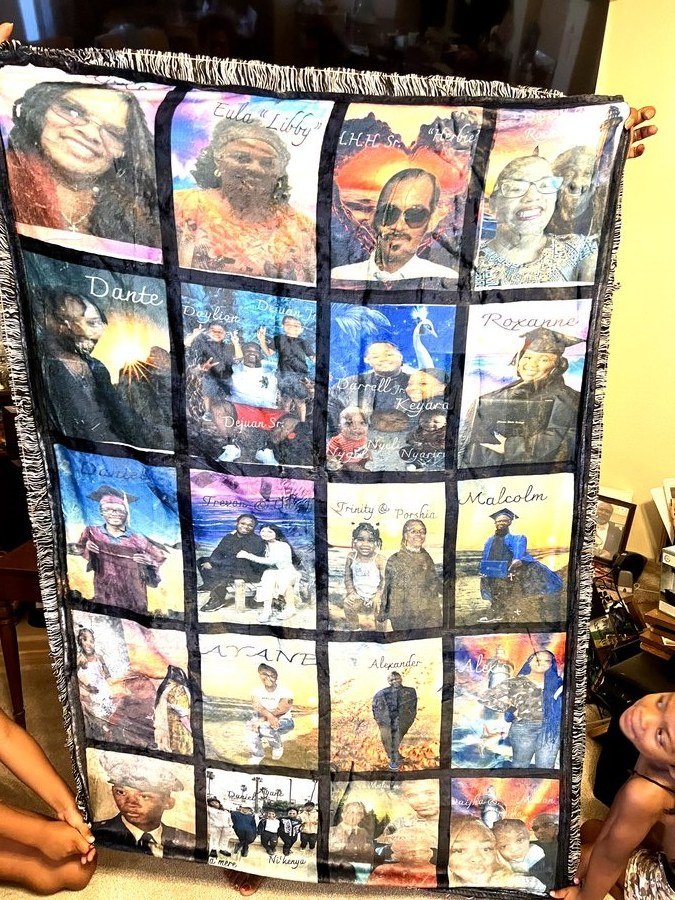 Custom photo blanket by Craft Me Out